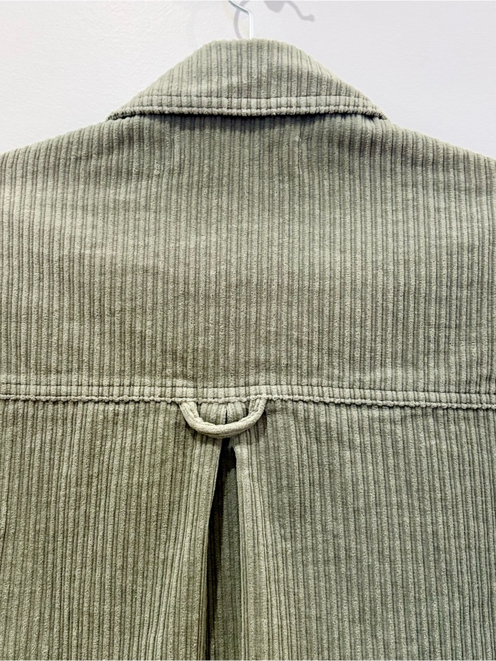 Zara Sage Green Corduroy Cropped Jacket Shacket - Size XS - Picture 5 of 9
